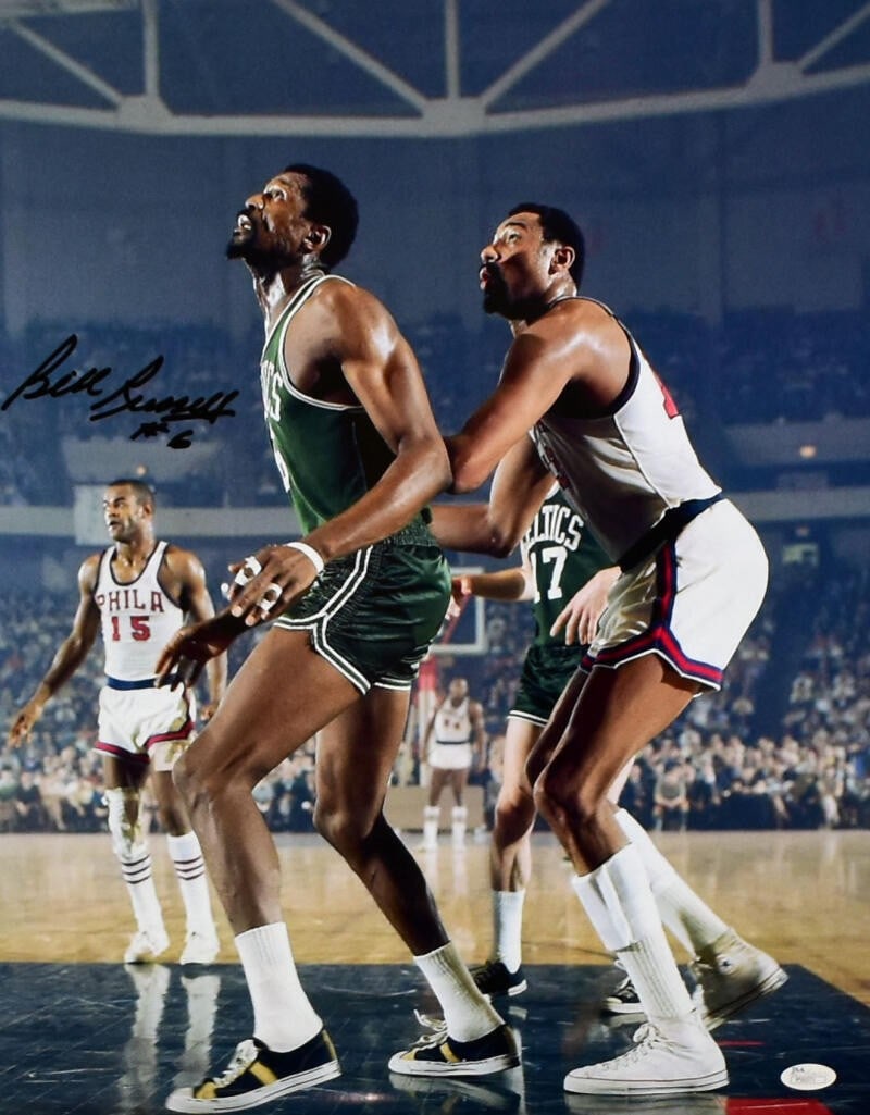 Bill Russell Signed Boston Celtics 16x20 Photo JSA Authenticated (1 of 6)