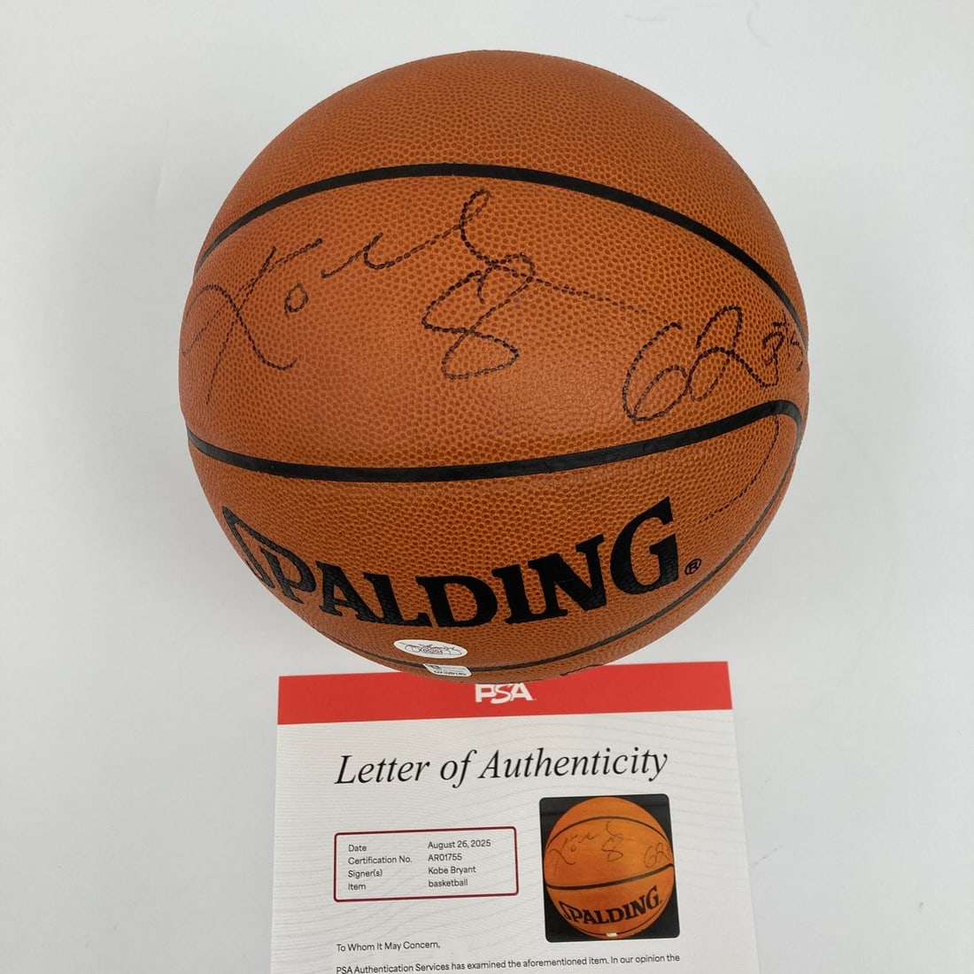 Kobe Bryant Signed 62 Points Inscribed NBA Game Ball PSA DNA (1 of 11)