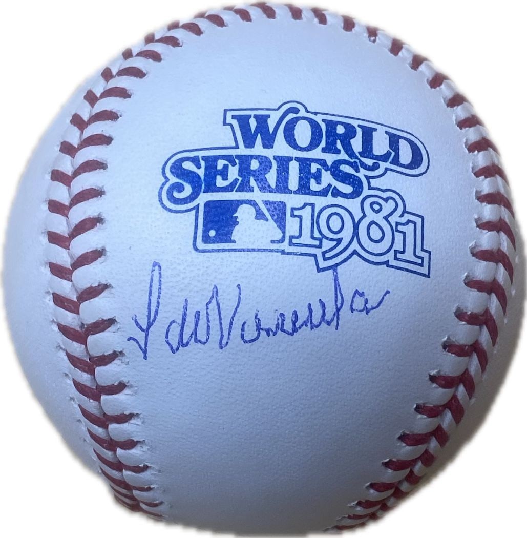 Fernando Valenzuela Signed 1981 WS Baseball Dodgers JSA Authenticated: Fernando Valenzuela Signed 1981 WS Baseball Dodgers JSA Authenticated This is an official Major League Baseball from the 1981 World Series, signed by legendary pitcher Fernando Valenzuela. The basebal