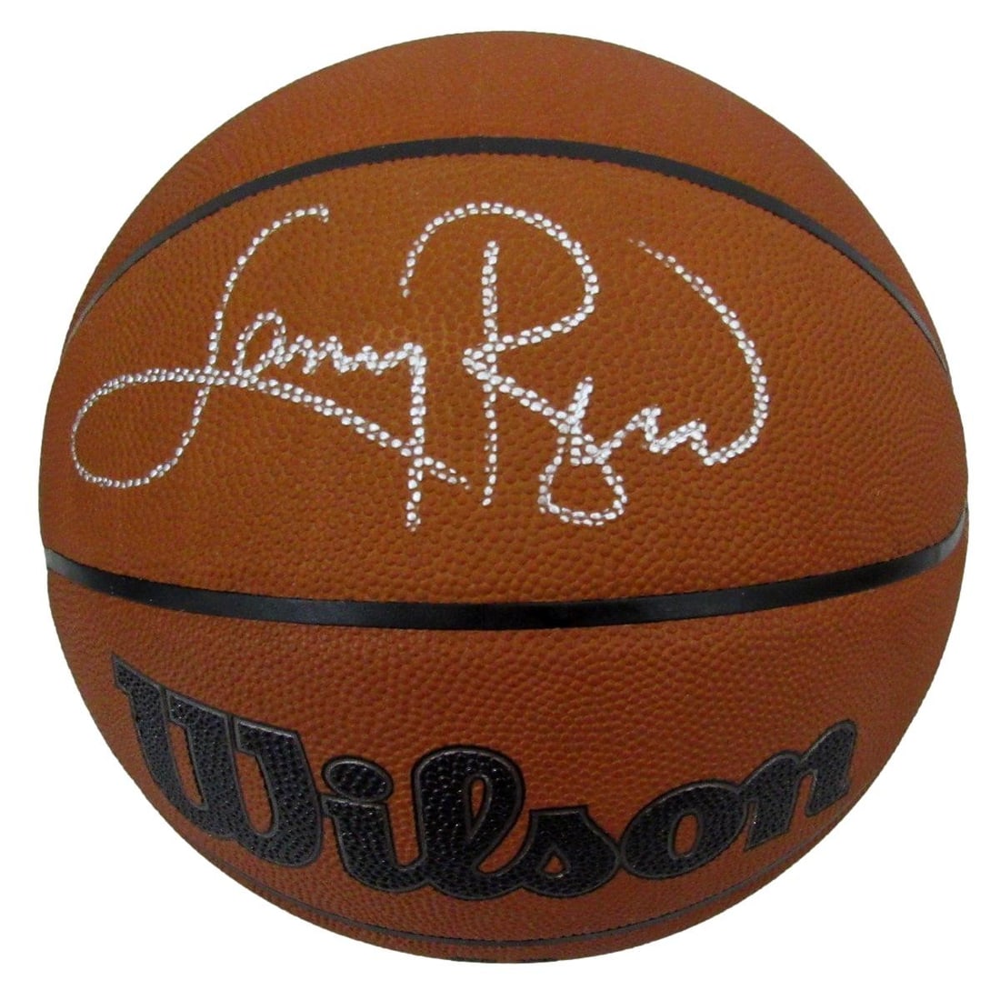 Larry Bird Signed Wilson NBA Basketball Celtics PSA/DNA Authenticated (1 of 6)