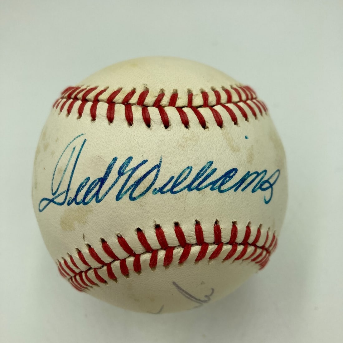 Ted Williams Carl Yastrzemski Signed Vintage Baseball PSA DNA COA (1 of 7)