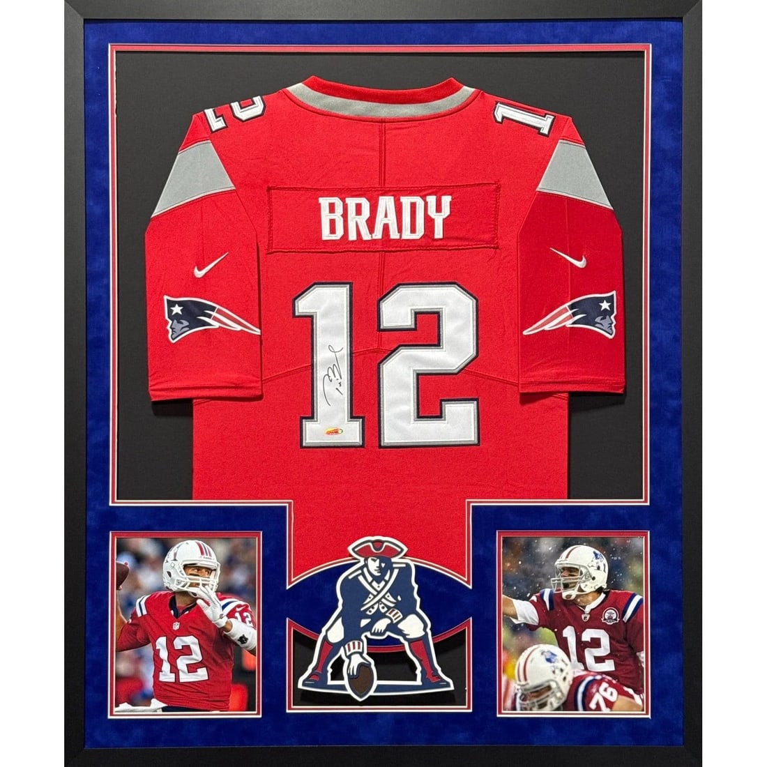Tom Brady Autographed Framed Jersey Tristar Authentic NE Patriots (1 of 3)