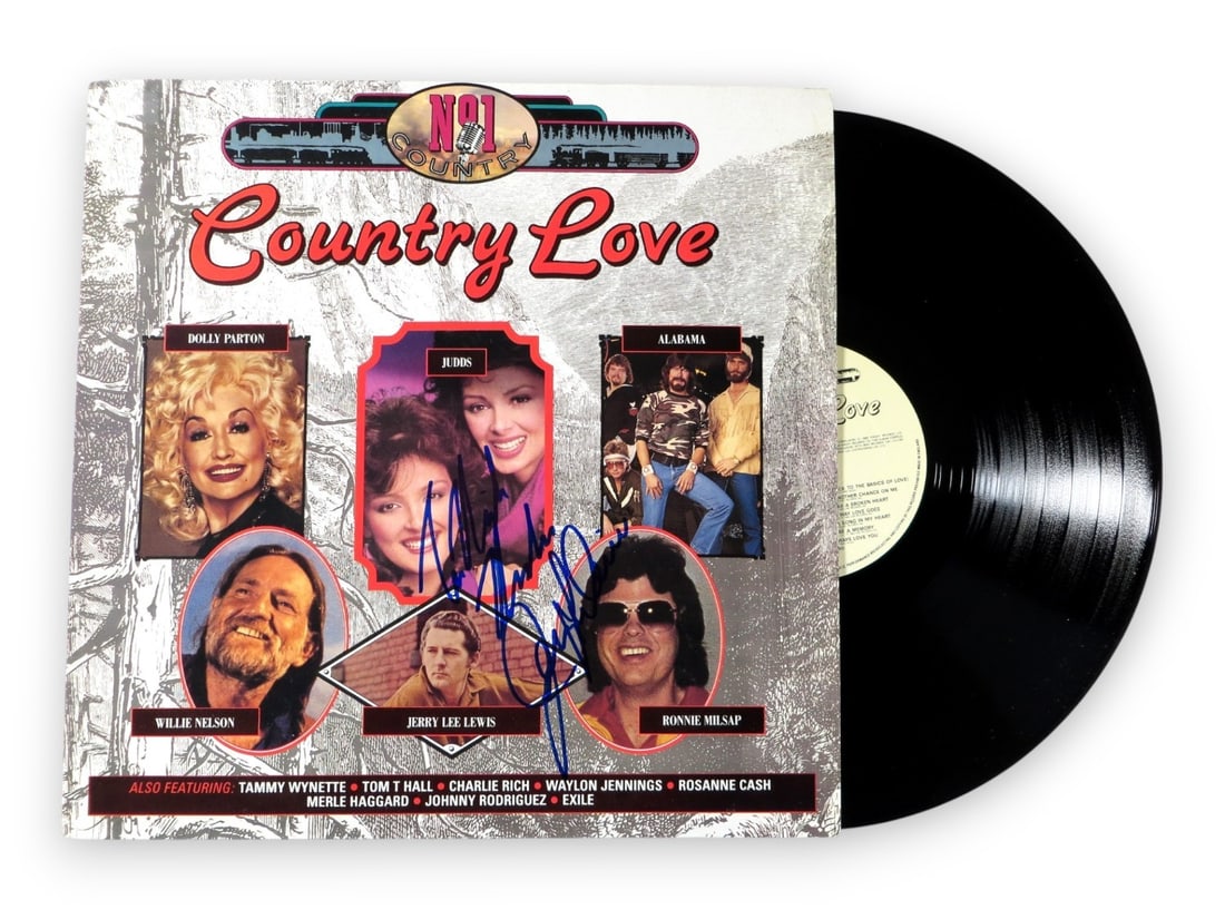 Jerry Lee Lewis Autographed Album Cover Beckett Authenticated: Jerry Lee Lewis Autographed Album Cover Beckett Authenticated This is an original autographed record album cover by Jerry Lee Lewis, a legendary figure in country music. The album cover is