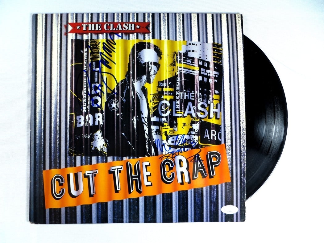 The Clash Autographed Album Cover by Mick Jones Paul Simonon JSA Authenticated (1 of 4)