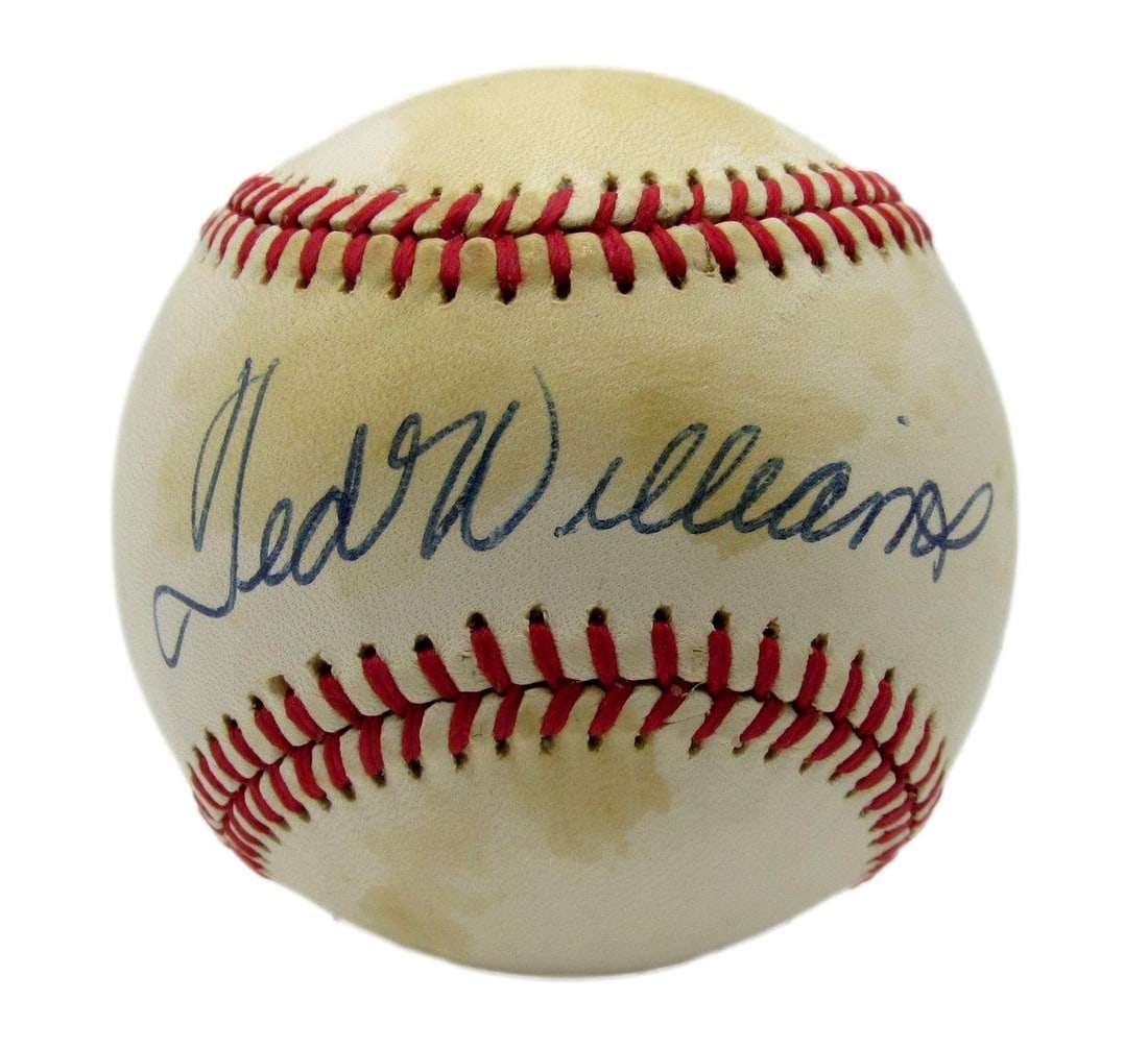 Signed OAL Baseball with Ted Williams Autograph Beckett Authenticated Red Sox (1 of 5)