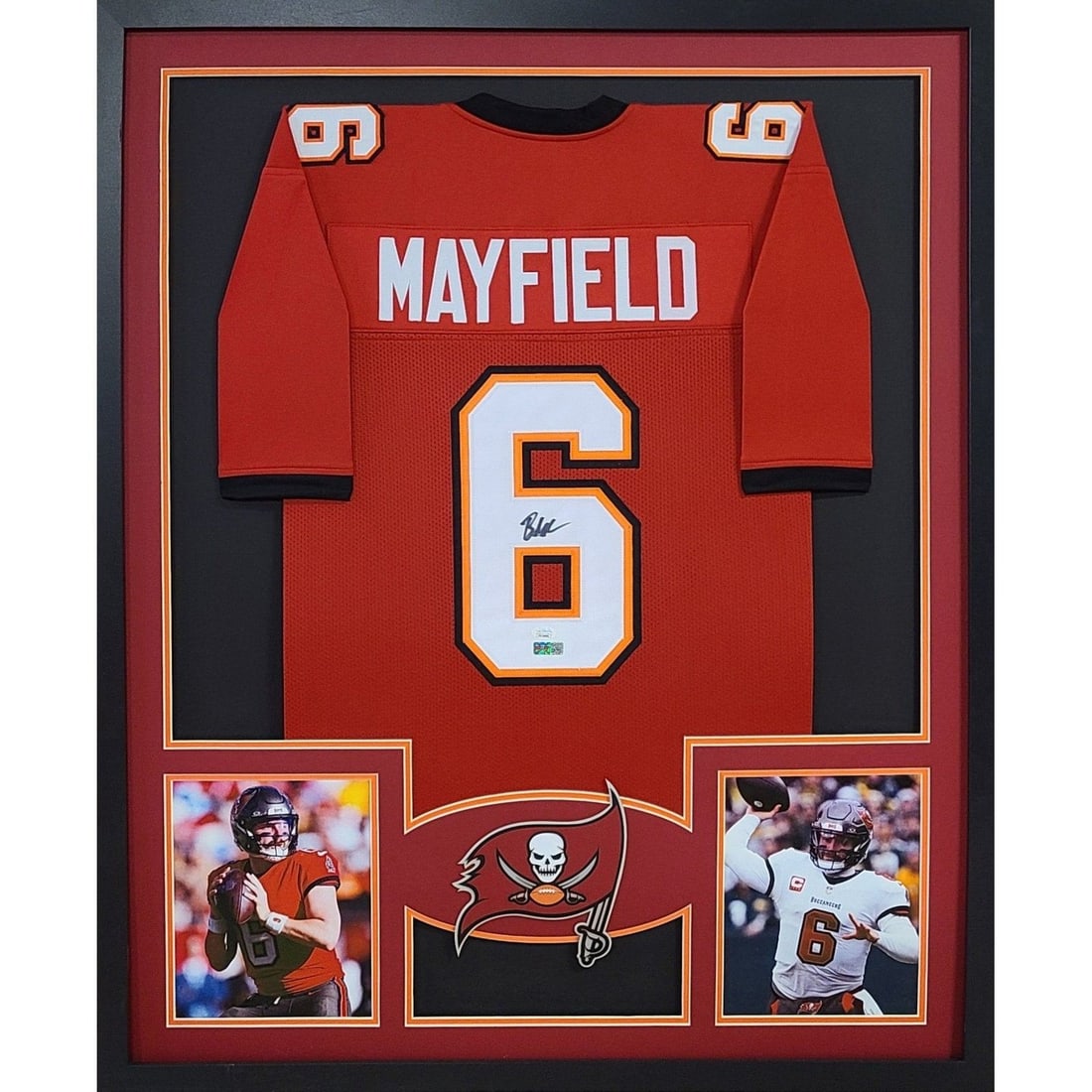 Baker Mayfield Autographed Framed Jersey Tampa Bay Beckett Certified (1 of 2)
