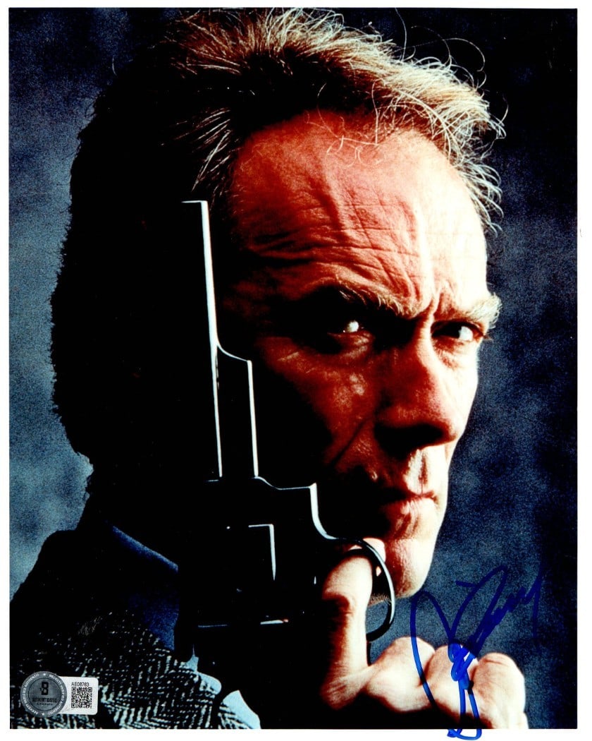 Clint Eastwood Hand Signed 8x10 Photograph Dirty Harry Beckett Authenticated (1 of 2)