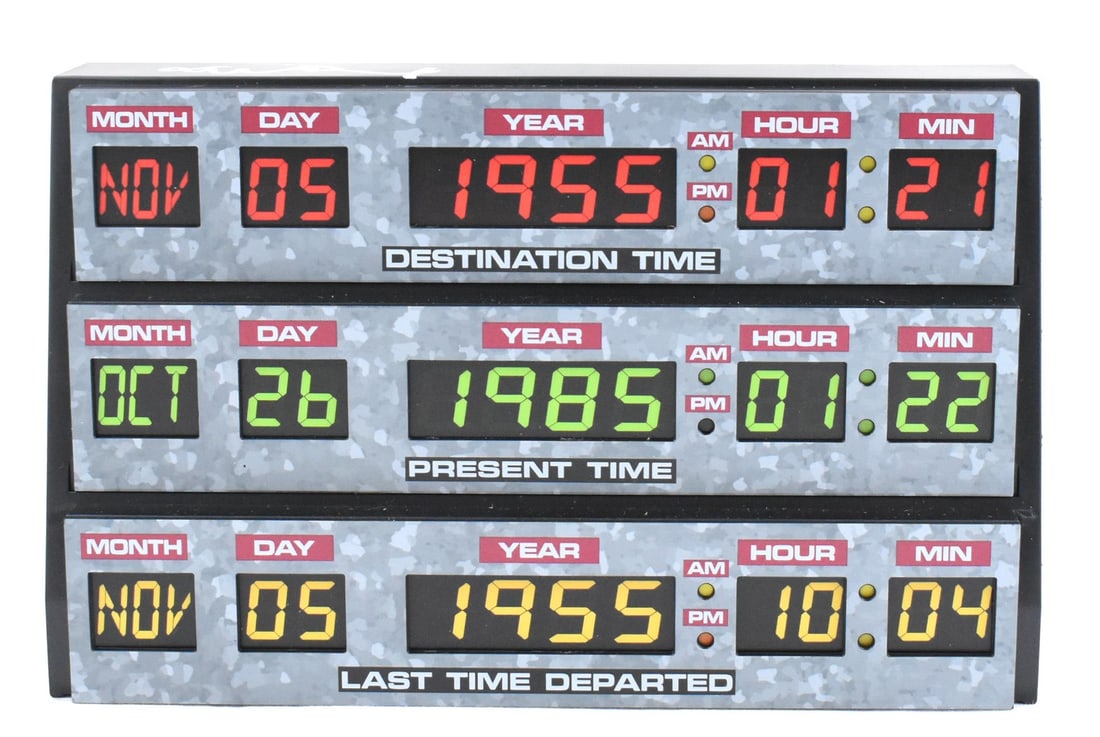 Michael J. Fox Signed Back to the Future Desk Lamp with Beckett Hologram: Michael J. Fox Signed Back to the Future Desk Lamp with Beckett Hologram Illuminate your space with this unique Michael J. Fox signed Back to the Future dashboard desk lamp. Featuring the beloved char