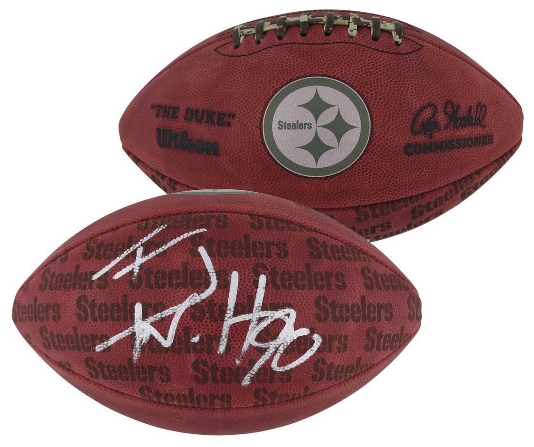 T.J. Watt Signed Official Wilson NFL Football BAS Authenticated (1 of 4)