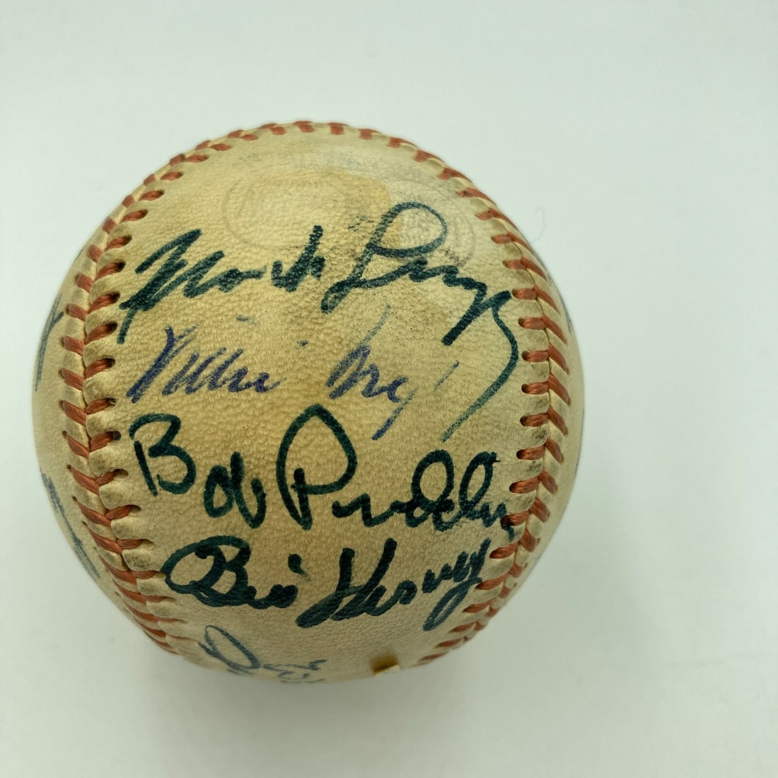 1966 San Francisco Giants Team Signed Baseball 17 Autographs JSA COA (1 of 8)