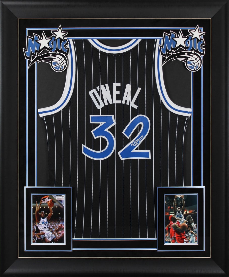 Shaquille O'Neal Signed Orlando Magic Framed Jersey Beckett Authenticated (1 of 2)