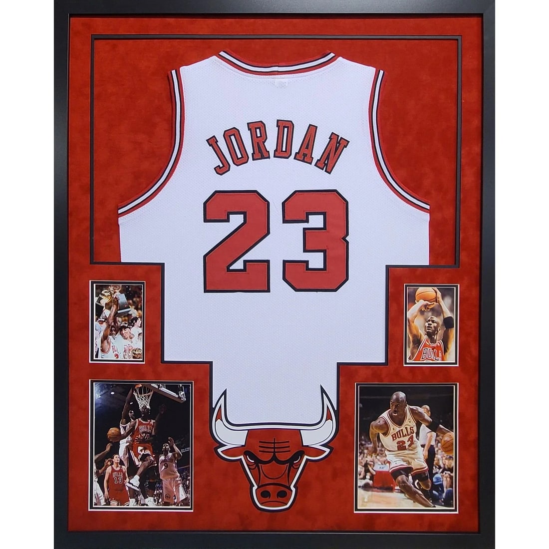 Michael Jordan Framed Jersey Chicago Bulls 42x34 Unsigned (1 of 1)