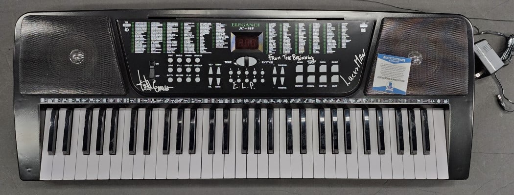 Keith Emerson Autographed Keyboard Beckett Authenticated Music Memorabilia (1 of 2)