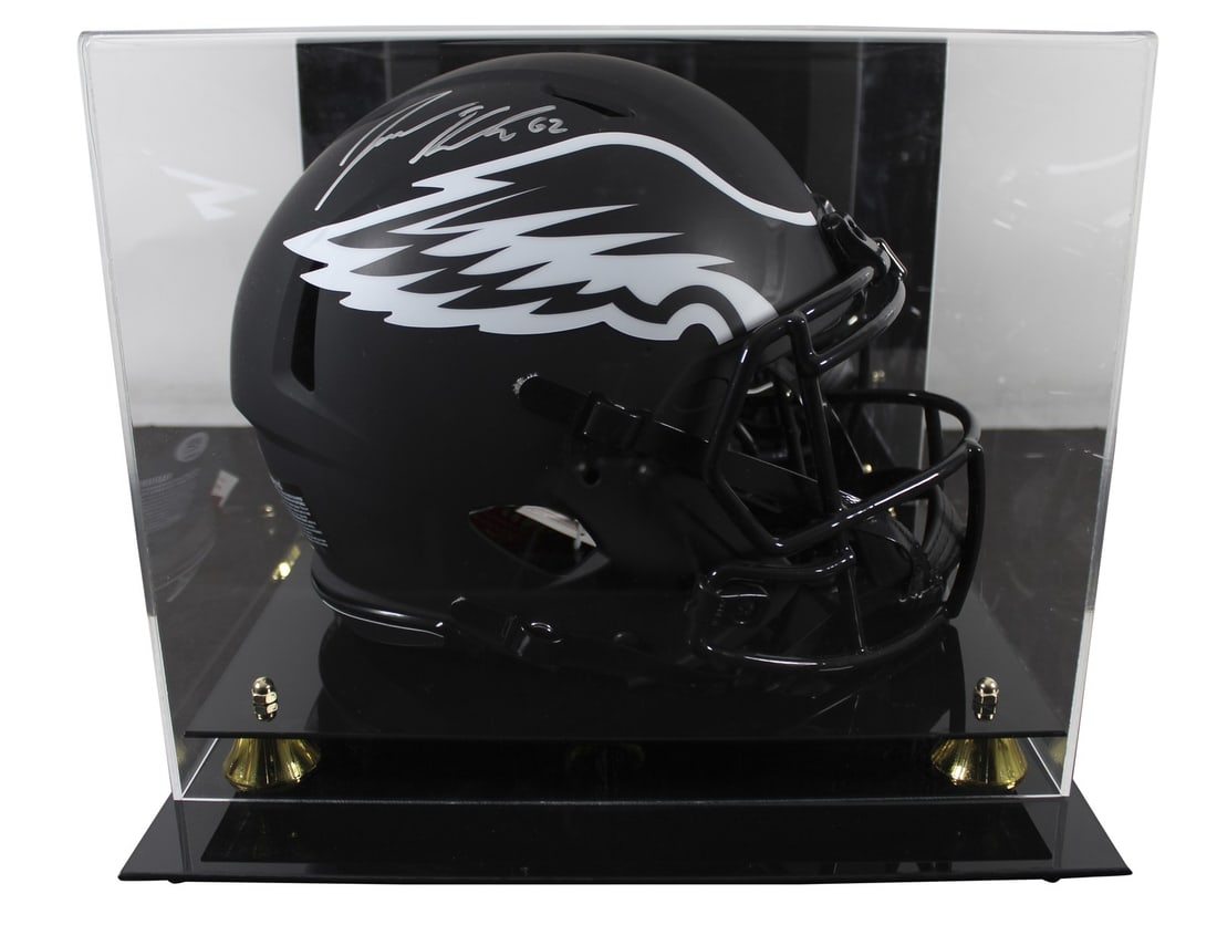 Jason Kelce Autographed Eagles Eclipse Full Size Helmet with PSA/DNA (1 of 4)