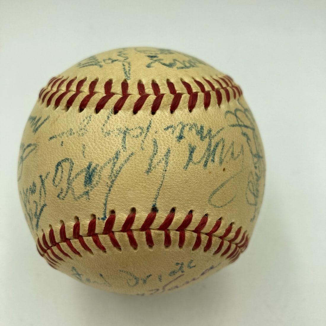 1950s Hall Of Fame Multi Signed Baseball Cy Young Jimmie Foxx Tris Speaker Beckett COA (1 of 14)