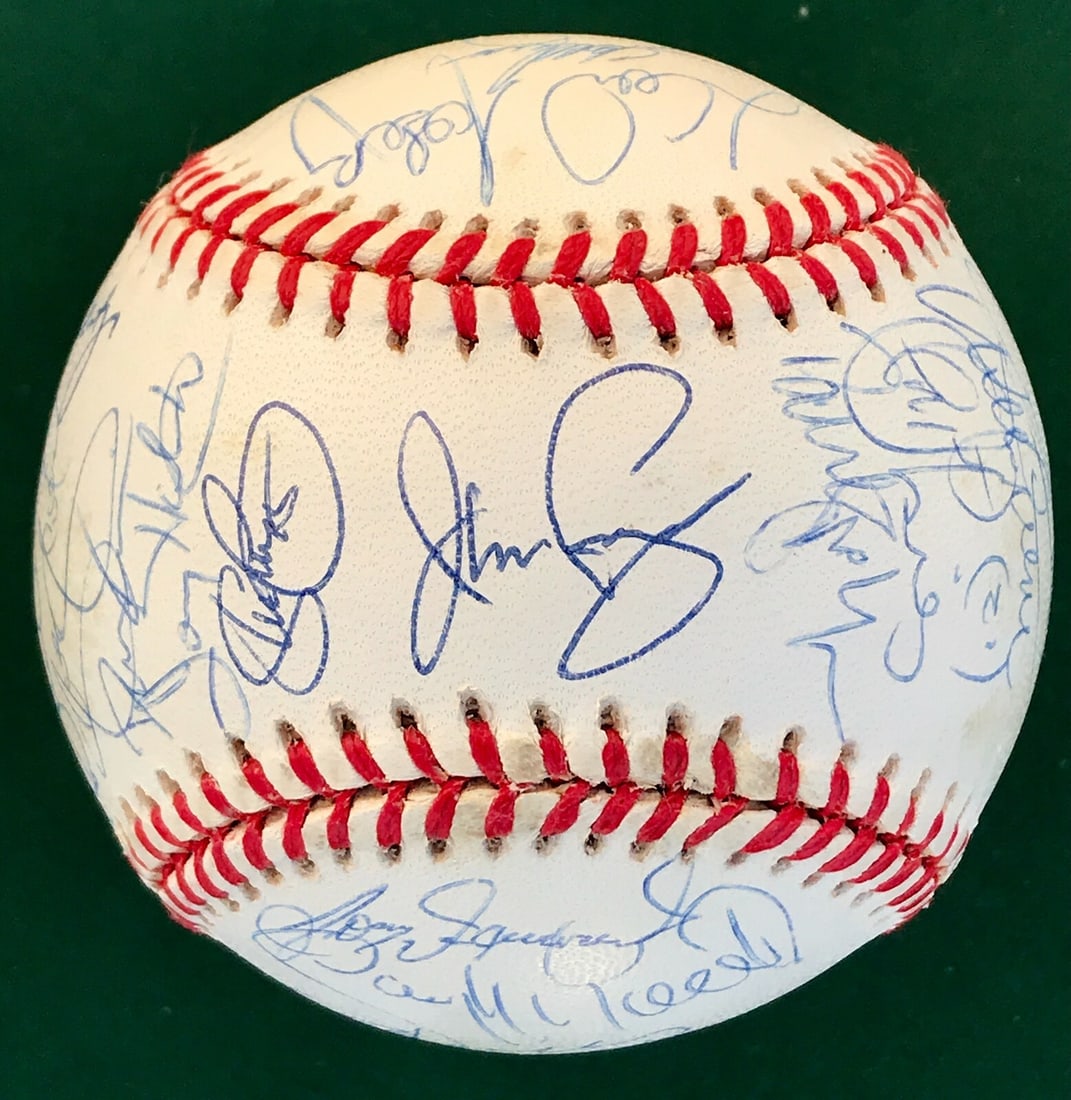 1999 Toronto Blue Jays Team Signed Baseball 33 Autographs Halladay Fernandez (1 of 6)