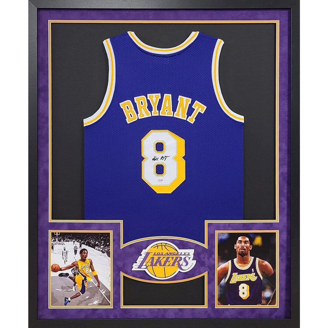 Framed Kobe Bryant Autographed Lakers Jersey With PSA DNA Authentication (1 of 3)