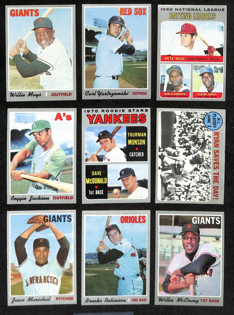 1970 Topps Baseball Card Complete Set 1-720 Seaver Munson Clemente Ryan (1 of 12)
