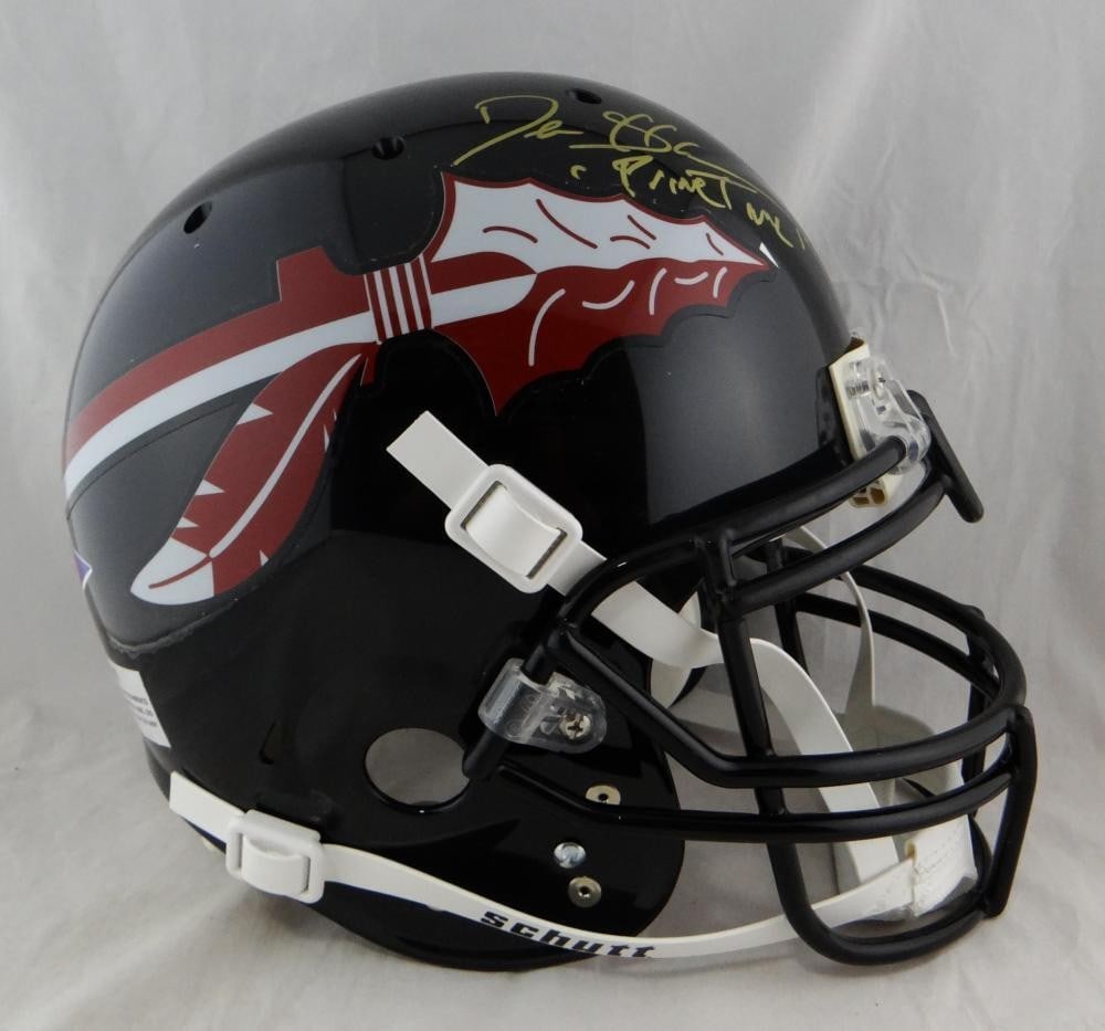 Florida State Full Size Black Helmet Signed by Deion Sanders with Primetime Inscription JSA (1 of 6)