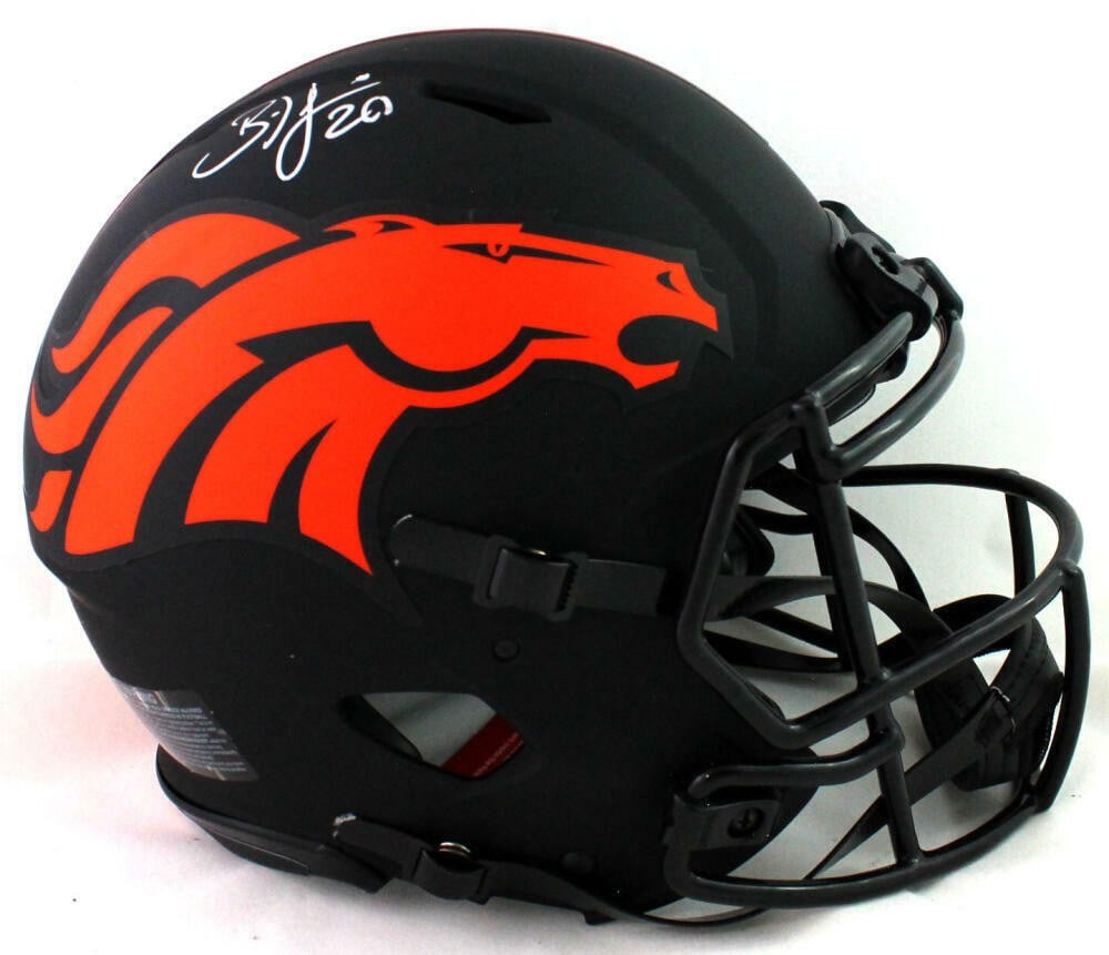 Brian Dawkins Autographed Denver Broncos Eclipse Speed Authentic Helmet JSA Certified (1 of 6)