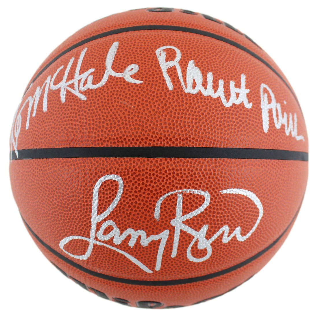 Larry Bird Kevin McHale Robert Parish Signed Wilson Basketball Beckett Authenticated: Larry Bird Kevin McHale Robert Parish Signed Wilson Basketball Beckett Authenticated This is an authentic Wilson Indoor/Outdoor Basketball personally signed by three legendary Boston Celtics players:
