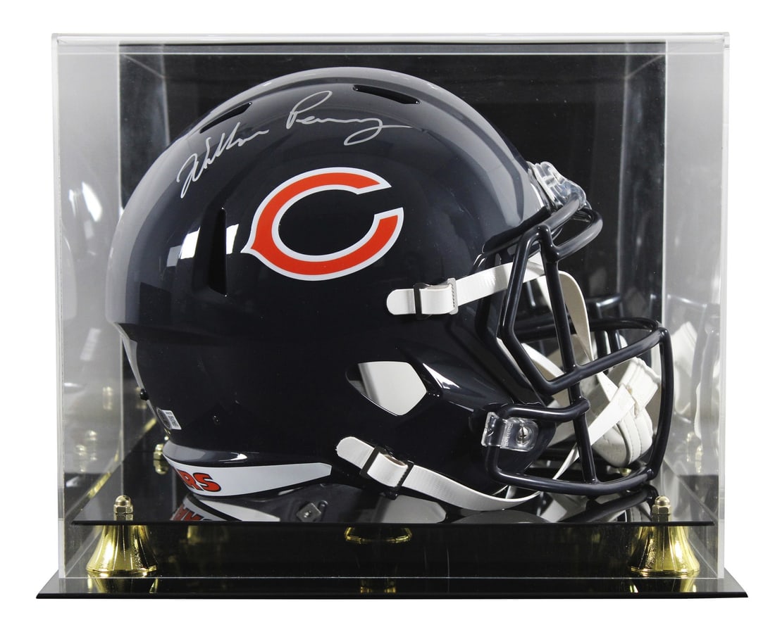 William Perry Signed Bears Full Size Helmet with BAS Authentication: William Perry Signed Bears Full Size Helmet with BAS Authentication This Riddell Full Size Speed Replica Helmet has been personally signed by William Perry, renowned player for the Chicago Bears. The