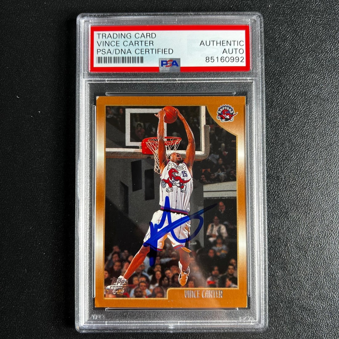 1997-98 Topps Vince Carter Signed Rookie Card PSA 10 Raptors (1 of 2)