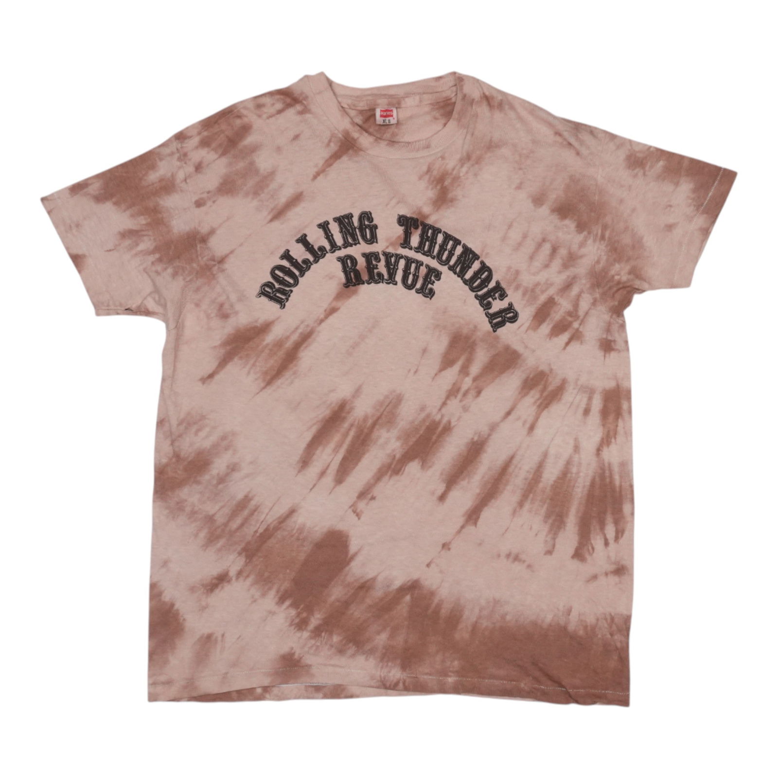Vintage 1975 Rolling Thunder Revue Crew Tie Dye Shirt 100 Percent Cotton: Vintage 1975 Rolling Thunder Revue Crew Tie Dye Shirt 100 Percent Cotton This is an original vintage 1975 Bob Dylan Rolling Thunder Review Tour Crew tie-dye shirt. It is a true vintage item from the 1