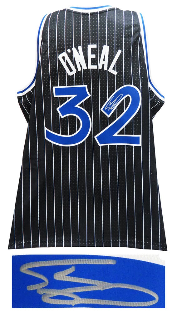 Shaquille O'Neal Signed Orlando Magic Mitchell & Ness Jersey COA: Shaquille O'Neal Signed Orlando Magic Mitchell & Ness Jersey COA Celebrate basketball history with this Shaquille O'Neal signed Orlando Magic Mitchell & Ness black NBA swingman jersey. This original j