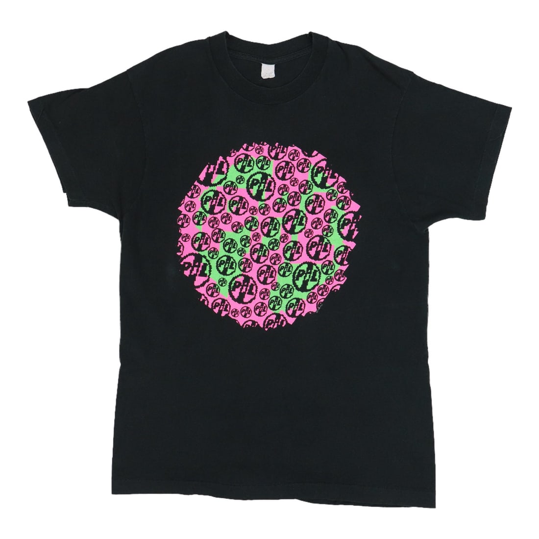 Vintage 1989 Public Image Ltd Black Cotton Band Shirt with Graphics: Vintage 1989 Public Image Ltd Black Cotton Band Shirt with Graphics This is an original vintage 1989 Public Image Ltd (PIL) shirt, featuring graphics on both the front and back. Made from 100% cotton,