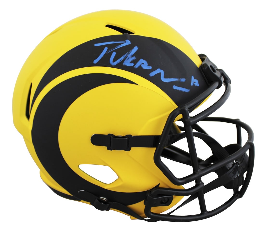 Puka Nacua Signed Los Angeles Rams Full Size Speed Helmet Fanatics Authenticated: Puka Nacua Signed Los Angeles Rams Full Size Speed Helmet Fanatics Authenticated This authentic full-size speed replica helmet features the signature of Puka Nacua, a player for the Los Angeles Rams.