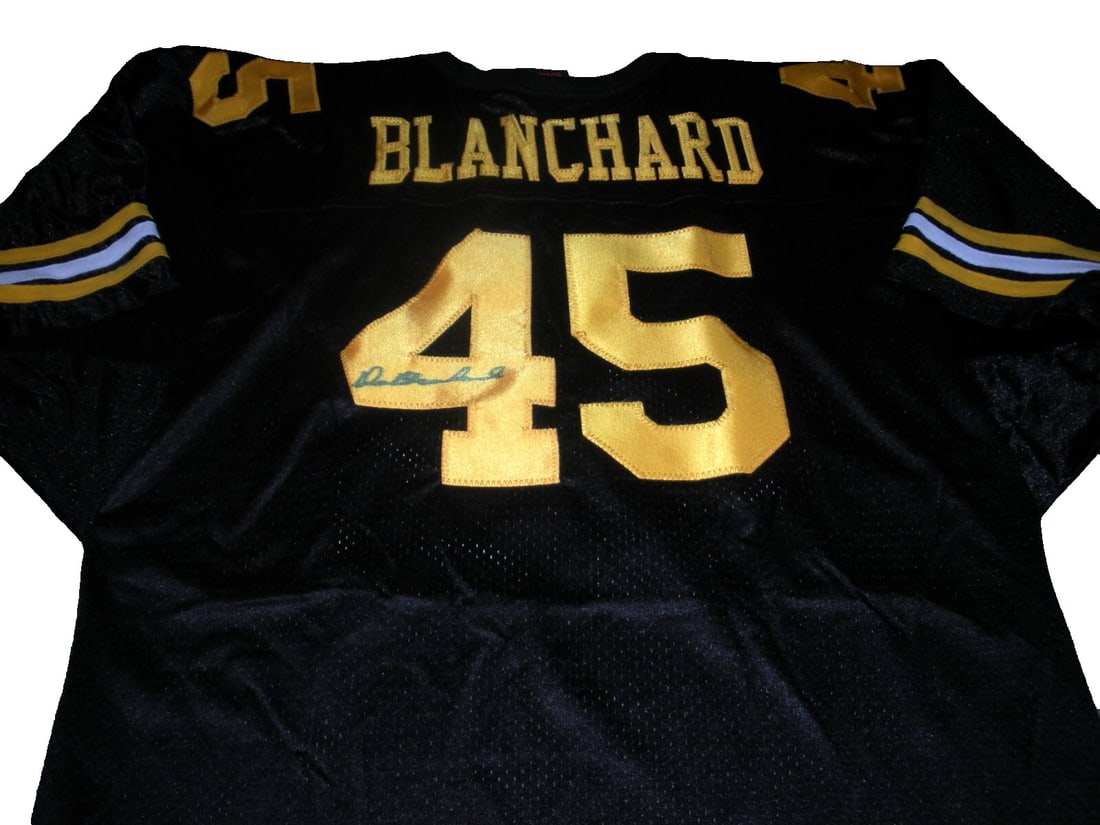 Signed Wilson Army Black Knights Doc Blanchard Jersey With Certificate Of Authenticity: Signed Wilson Army Black Knights Doc Blanchard Jersey With Certificate Of Authenticity This is an official licensed Wilson jersey signed by Doc Blanchard of the Army Black Knights. The jersey comes wi