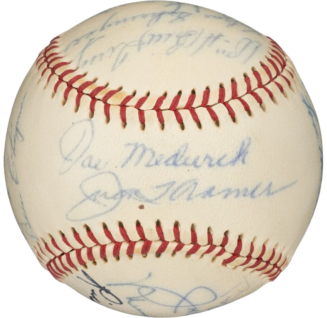1937 All Star Game Team Signed Baseball with 16 Signatures Beckett COA (1 of 8)