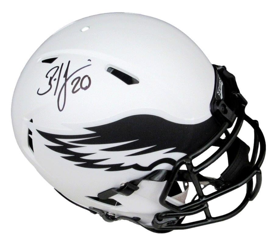 Brian Dawkins Autographed Black Full Size Eclipse Helmet BAS Eagles: Brian Dawkins Autographed Black Full Size Eclipse Helmet BAS Eagles This Brian Dawkins Hall of Fame autographed full-size Lunar Eclipse replica football helmet is a must-have for any Philadelphia Eagl