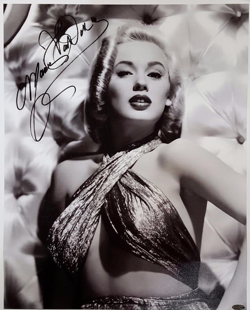 16x20 Canvas Photograph Signed by Mamie Van Doren with Hologram: 16x20 Canvas Photograph Signed by Mamie Van Doren with Hologram This is an original 16x20 canvas photograph signed by Mamie Van Doren, renowned Playboy Playmate. The item comes with a hologram for aut
