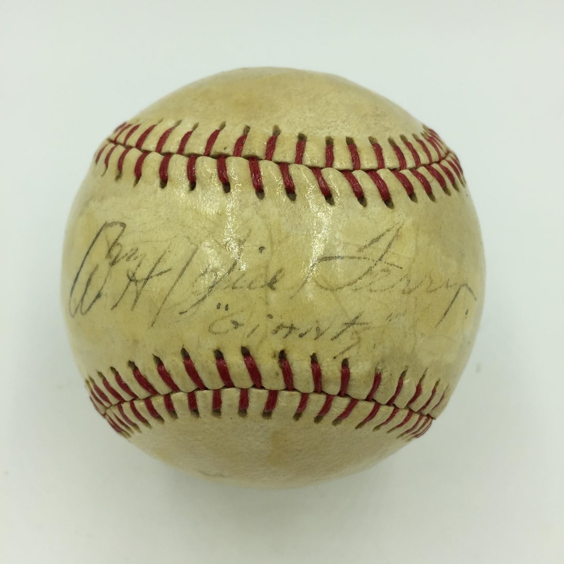 Rare 1930s Bill Terry Single Signed Baseball JSA COA Red Sox (1 of 4)