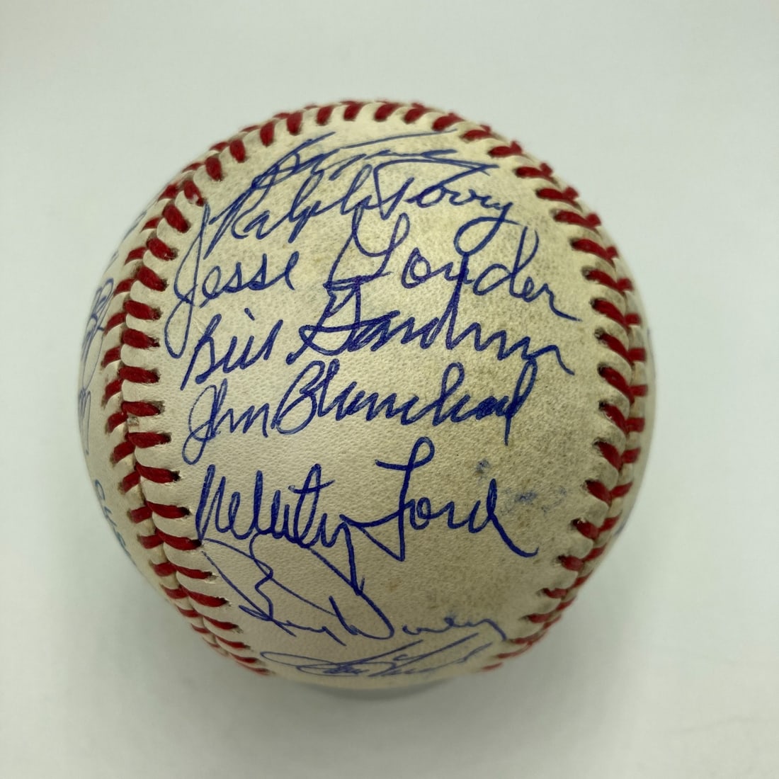 1961 Yankees Team Signed Baseball with Mickey Mantle JSA Authenticated - 2