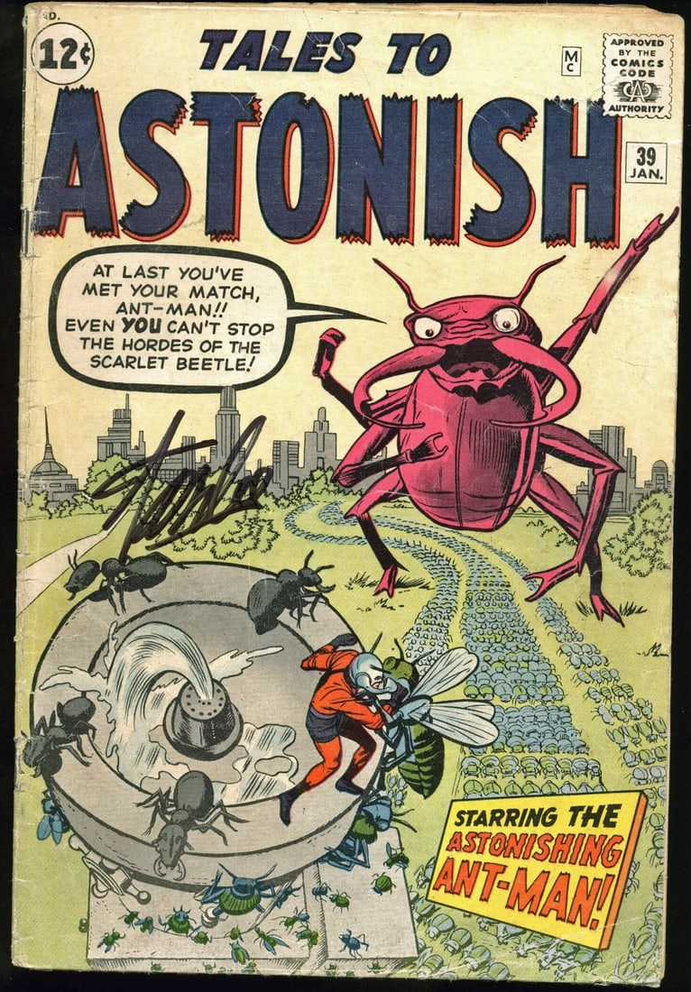 Stan Lee Signed Tales To Astonish #39 Comic Book PSA/DNA Certified: Stan Lee Signed Tales To Astonish #39 Comic Book PSA/DNA Certified This is an authentic signed copy of the comic book "Tales To Astonish #39," personally autographed by the legendary Stan Lee. The sig