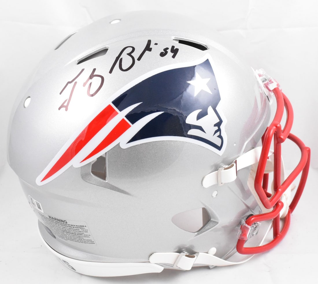 Patriots Full Size Speed Authentic Helmet Signed by Tedy Bruschi Beckett Hologram (1 of 5)