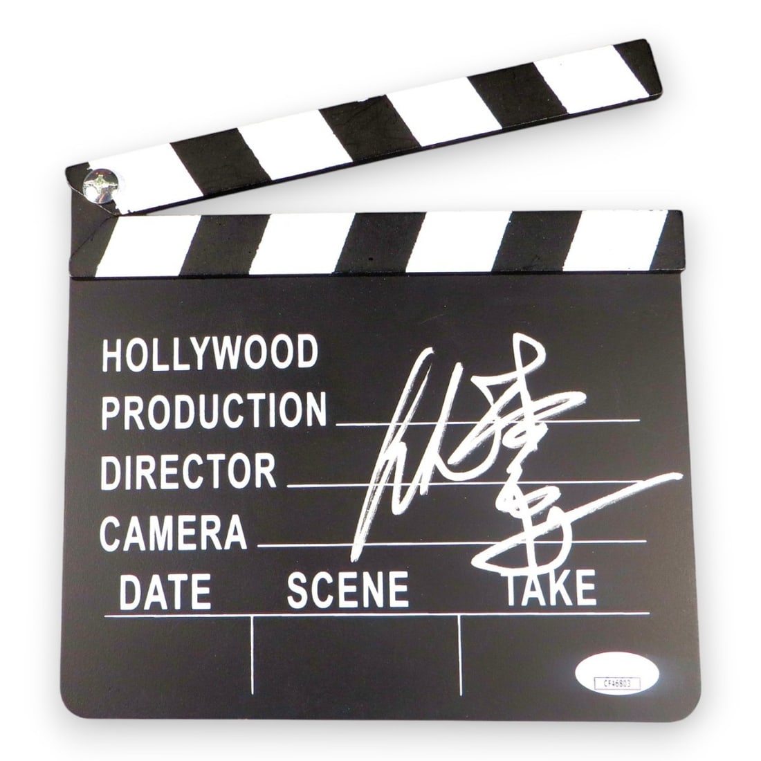 Autographed Movie Clapper by Ang Lee with JSA Authentication: Autographed Movie Clapper by Ang Lee with JSA Authentication This is an original movie clapper autographed by Ang Lee, acclaimed director of "Life of Pi" and "Brokeback Mountain." The signature has be