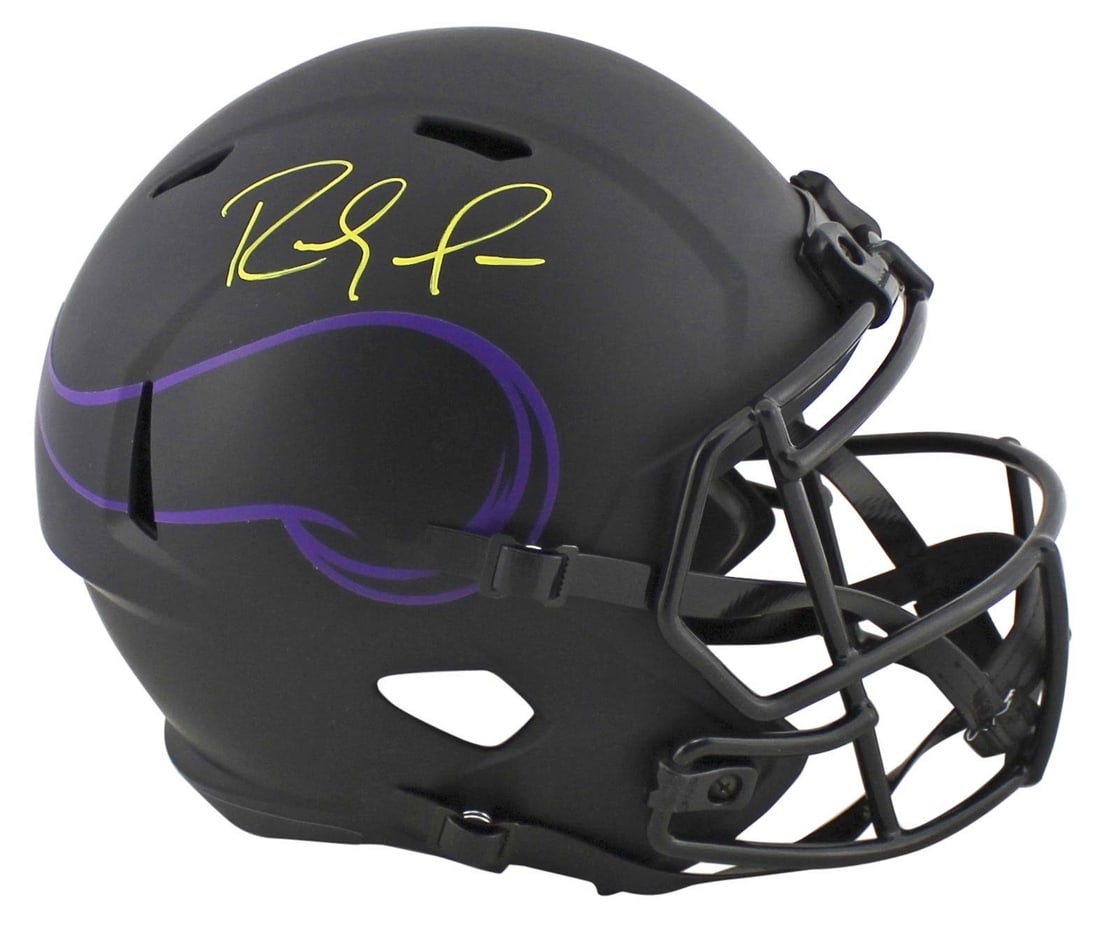 Randy Moss Signed Minnesota Vikings Eclipse Full Size Helmet BAS Authenticated - 3