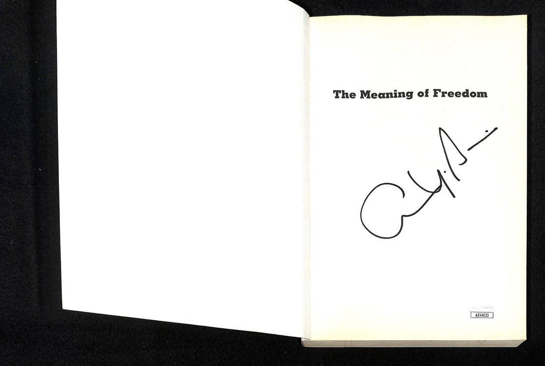 Angela Y. Davis Autographed The Meaning Of Freedom Book JSA Authentication: Angela Y. Davis Autographed The Meaning Of Freedom Book JSA Authentication This pre-owned book, "The Meaning Of Freedom," is autographed by renowned activist Angela Y. Davis. The book explores signifi