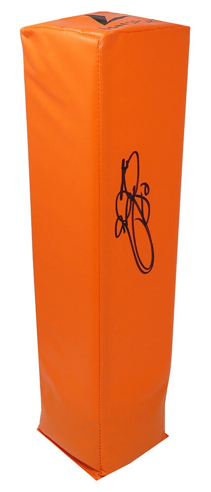 Emmitt Smith Signed Dallas Cowboys Endzone Pylon with COA: Emmitt Smith Signed Dallas Cowboys Endzone Pylon with COA Emmitt Smith Signed Dallas Cowboys Endzone Pylon with COA This is an original signed orange endzone football pylon by Emmitt Smith, the legend