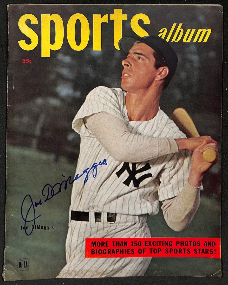 1948 Sports Album Magazine Signed by Joe DiMaggio With PSA DNA Letter (1 of 2)