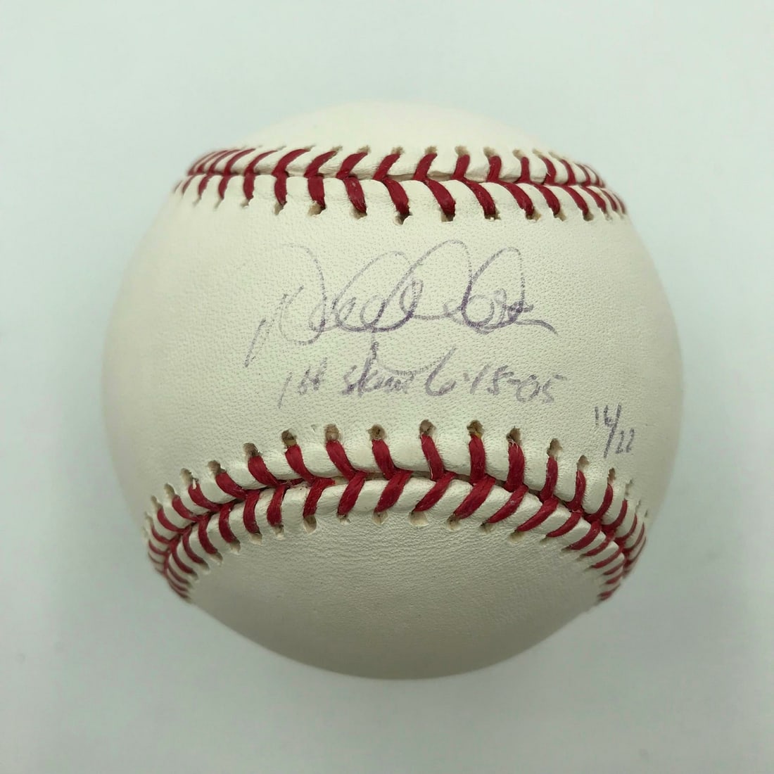 Derek Jeter Signed Inscribed First Grand Slam Baseball Limited Edition 6/22 Steiner COA: Derek Jeter Signed Inscribed First Grand Slam Baseball Limited Edition 6/22 Steiner COA Celebrate a historic moment in baseball with this Derek Jeter signed and inscribed MLB baseball, commemorating h