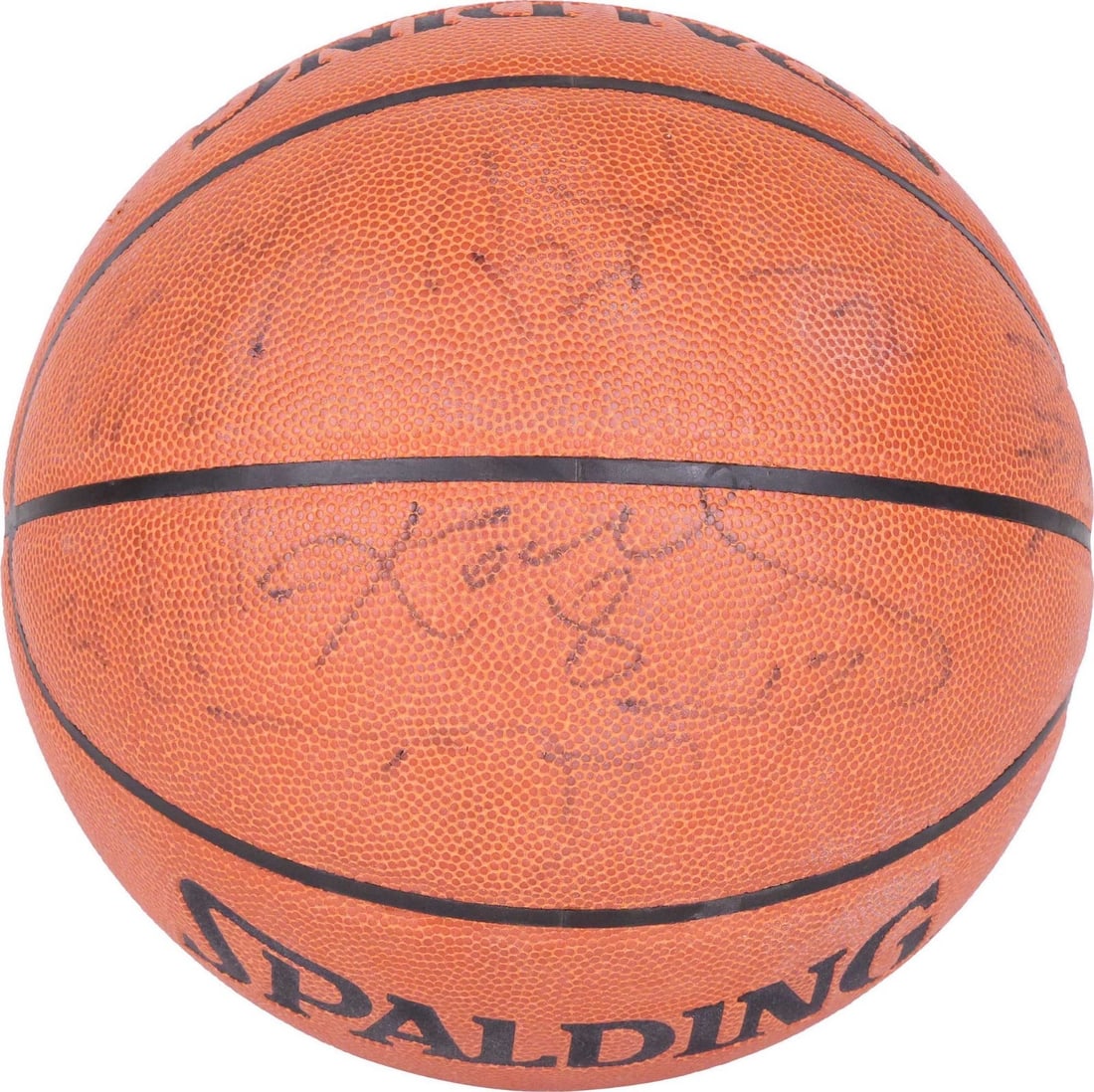 Kobe Bryant Signed 2000-01 Lakers Champs Basketball with PSA Authentication (1 of 8)