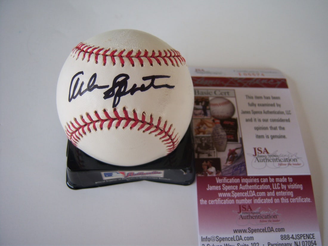 Autographed Baseball by Senator Arlen Specter with JSA COA: Autographed Baseball by Senator Arlen Specter with JSA COA This is an original baseball signed by Arlen Specter, former U.S. Senator from Pennsylvania. The item comes with a certificate of authenticit
