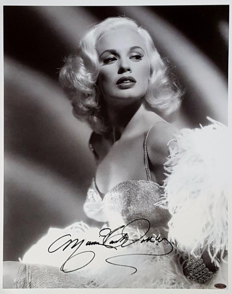 16x20 Canvas Photograph Signed by Mamie Van Doren Playboy Playmate: 16x20 Canvas Photograph Signed by Mamie Van Doren Playboy Playmate This original 16x20 canvas photograph is signed by Mamie Van Doren, the renowned Playboy Playmate. The piece includes a hologram for