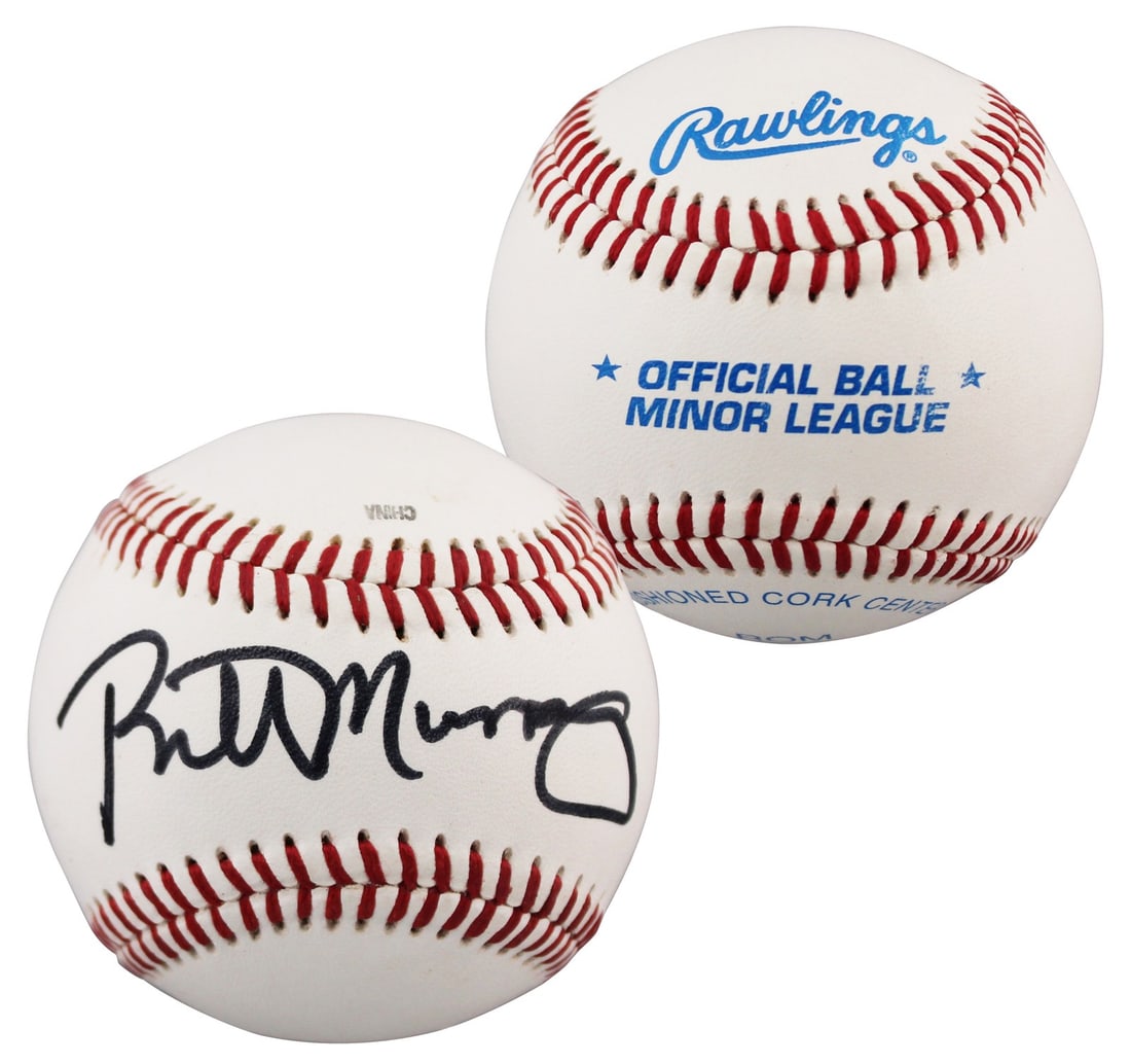 Bill Murray Caddyshack Signed Rawlings Baseball Mint 9 JSA COA: Bill Murray Caddyshack Signed Rawlings Baseball Mint 9 JSA COA This authentic signed Rawlings Minor League baseball features the signature of Bill Murray, renowned for his role in the classic film 'Ca
