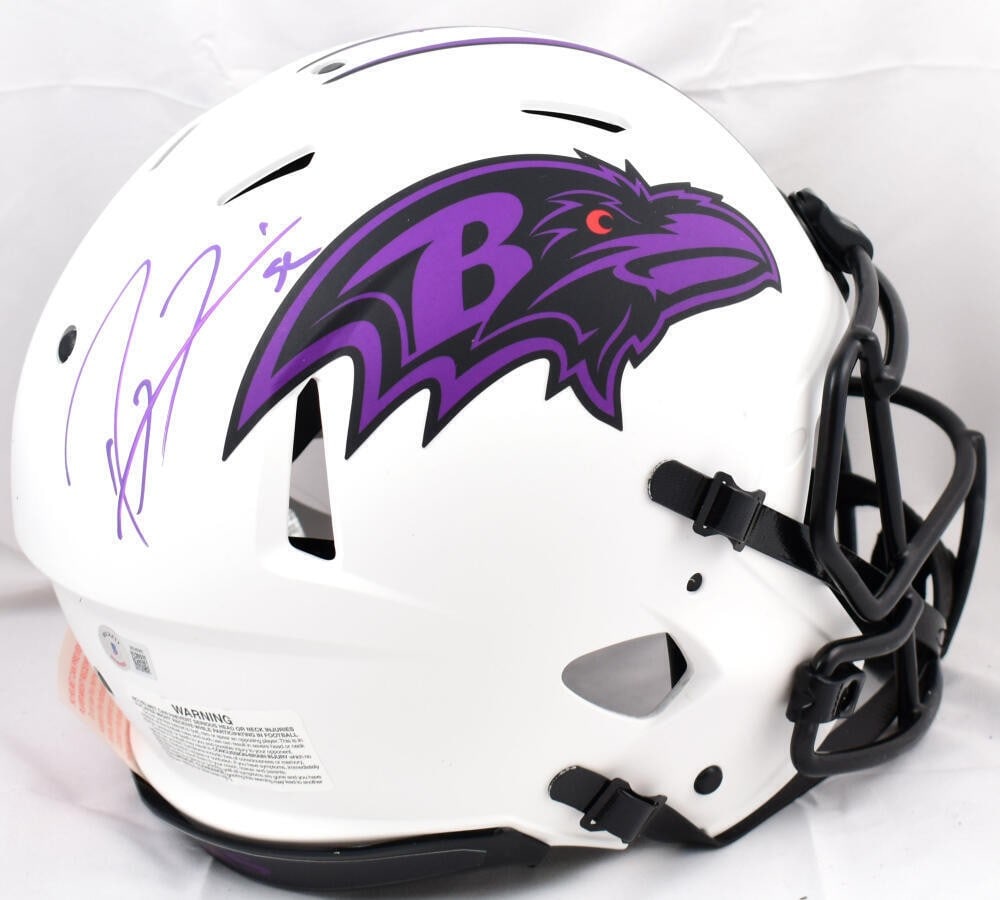 Ray Lewis Signed Ravens Full Size Authentic Lunar Helmet Beckett: Ray Lewis Signed Ravens Full Size Authentic Lunar Helmet Beckett This authentic full-size helmet features the legendary Ray Lewis's autograph, making it a must-have for any Baltimore Ravens fan. The h